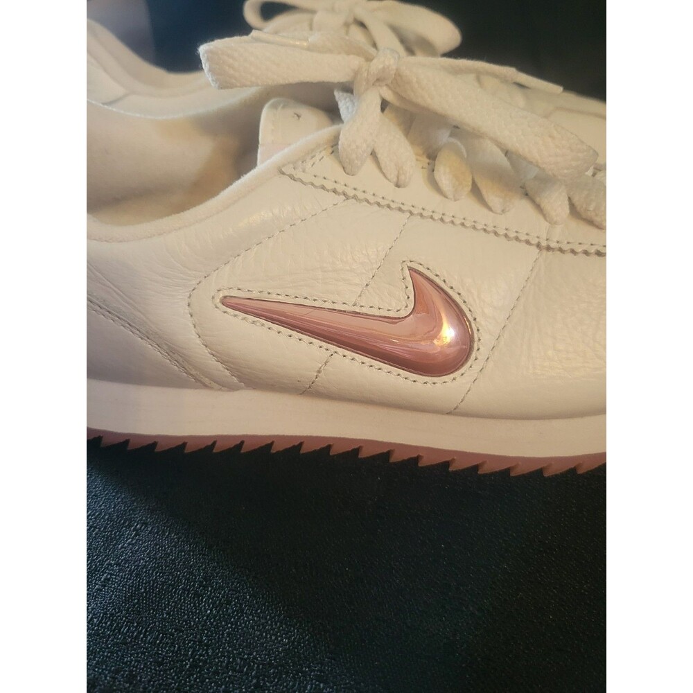 Womens NIKE CORTEZ Leather Vintage Y2K EUC Size 9 Metallic Pink/Fushia Authentic - Picture 7 of 9